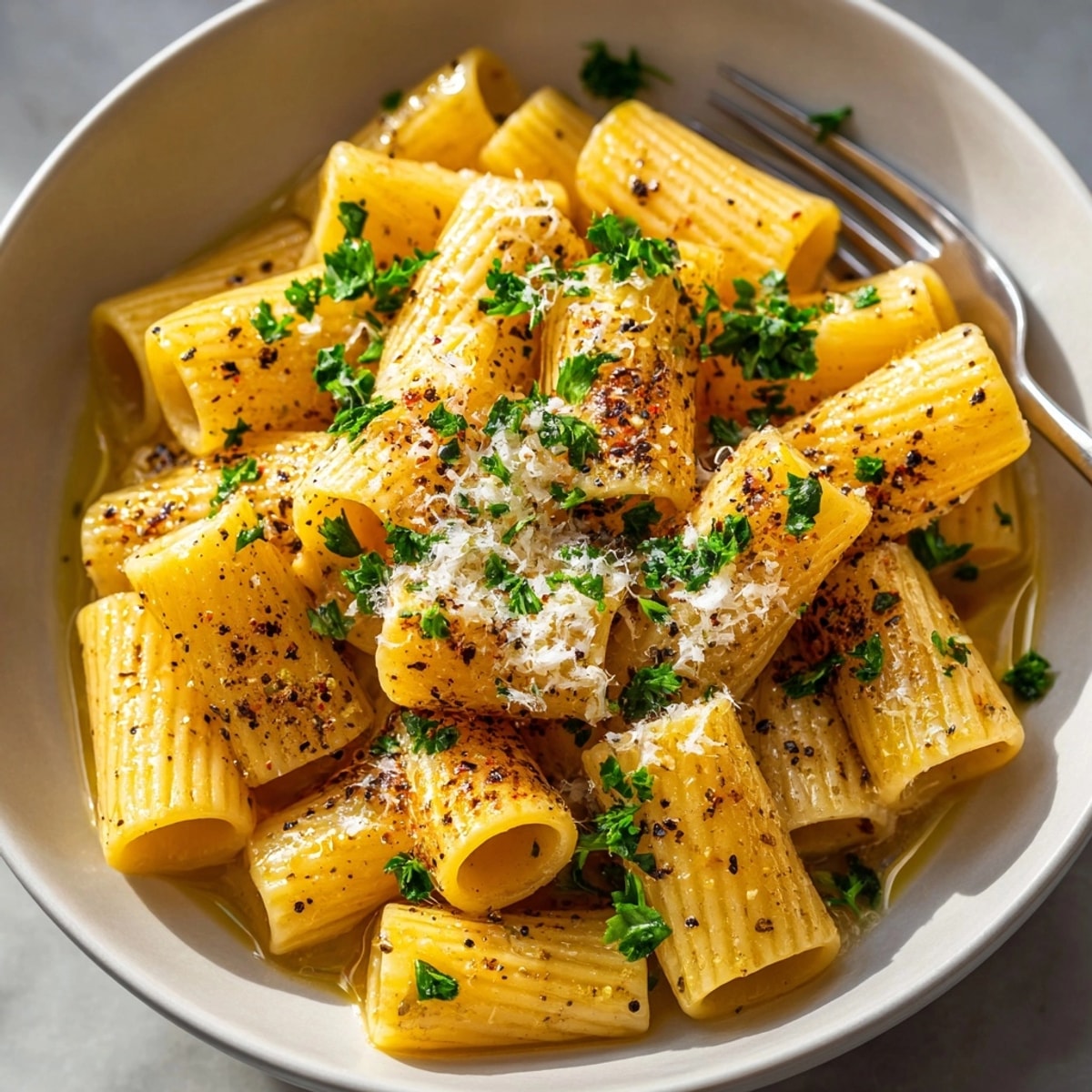 Steaming bone broth pasta glistens, showcasing al dente noodles immersed in a flavorful broth.
