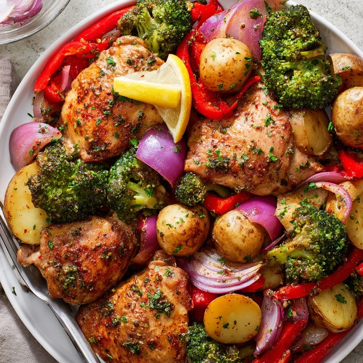 Aromatic Lazy Gourmet Chicken & Vegetable One-Pot, perfect for weeknight dinners with family.  