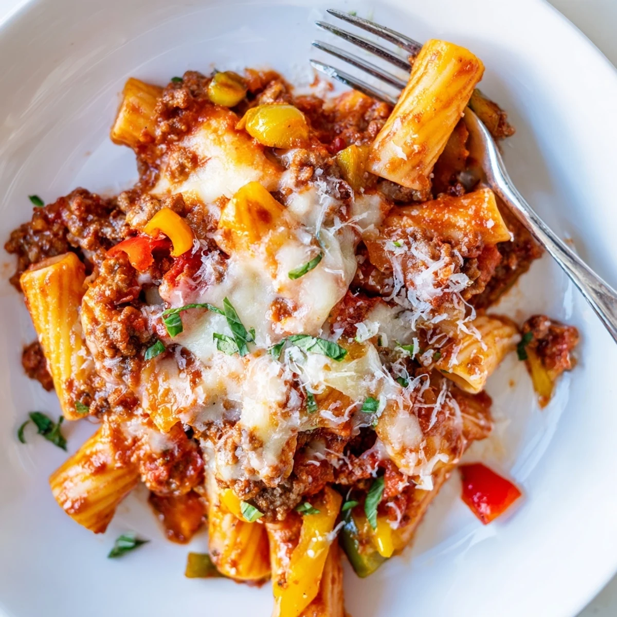 Baked Rigatoni Sausage Peppers