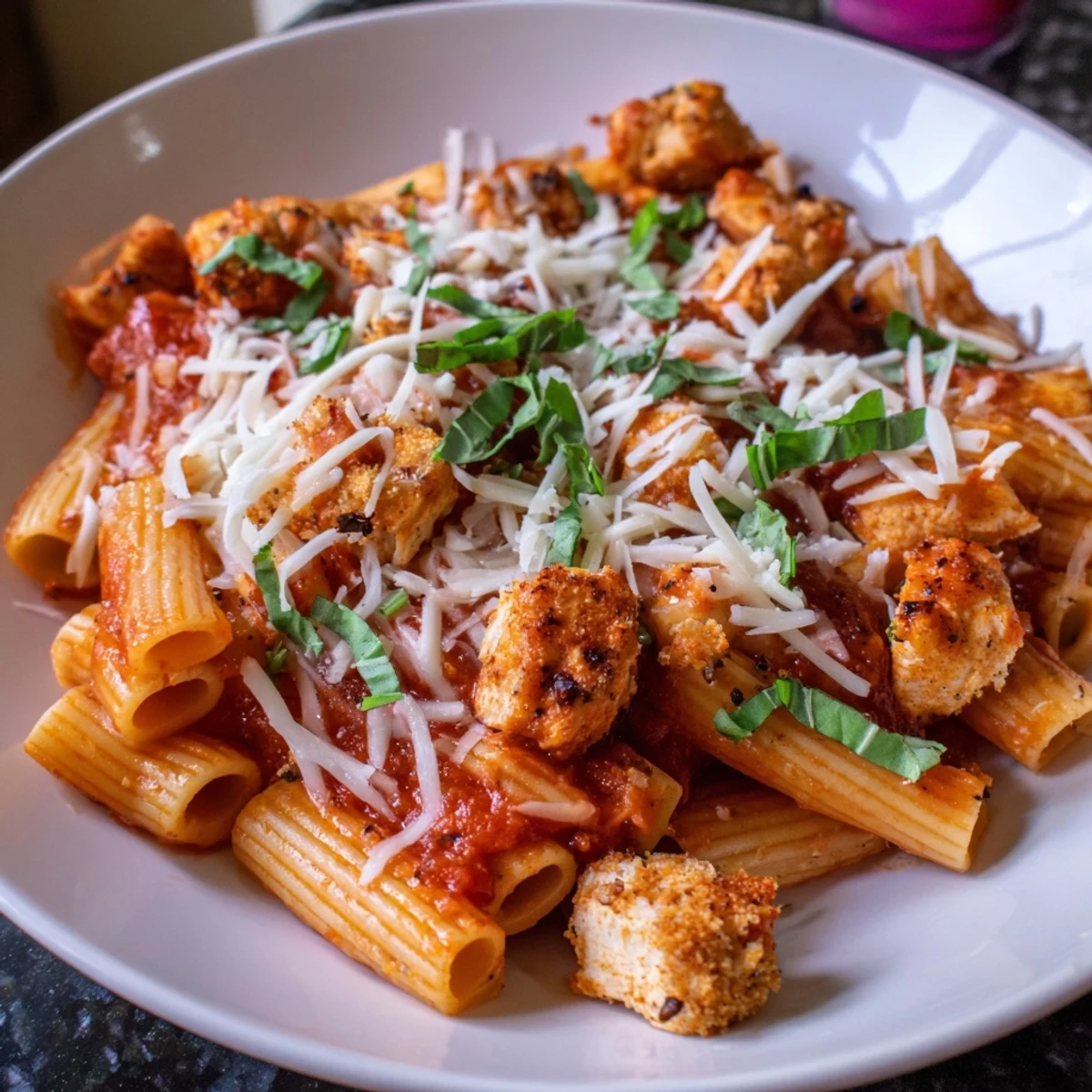 Baked Chicken Parmesan Pasta