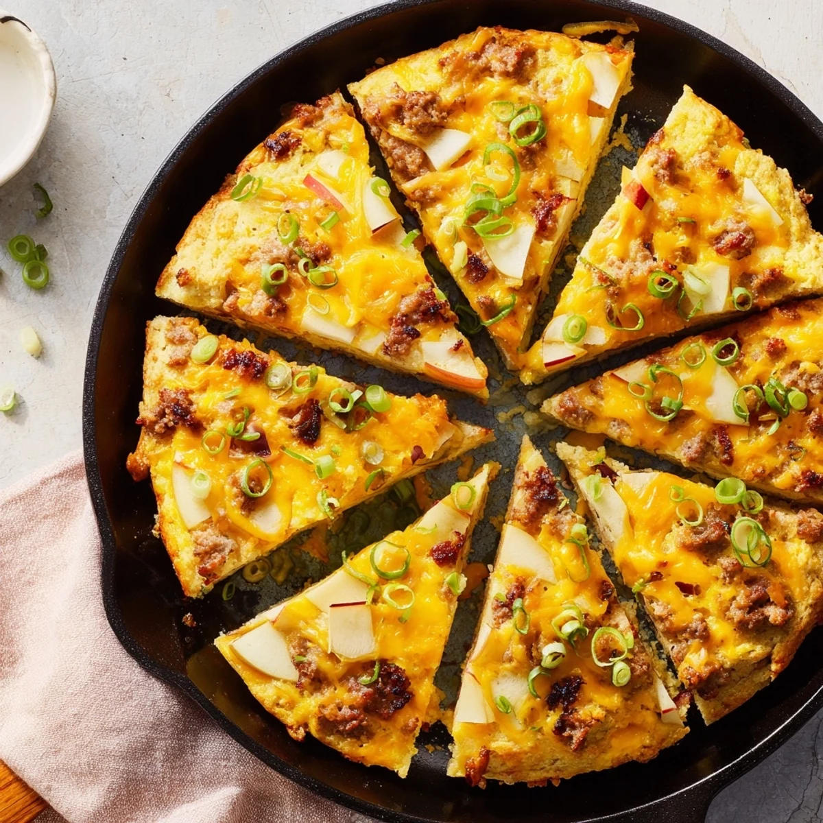 Savory Apple Sausage Cheddar Scone