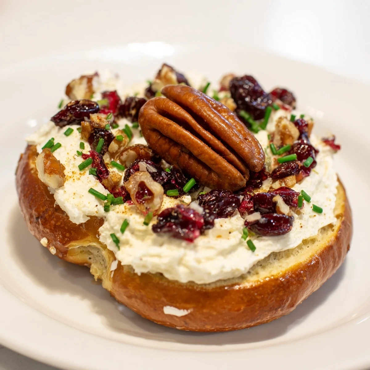 Savory Rocket Fuel treats for New Year's Eve, featuring pretzels, cranberries, and a delicious honey cream cheese.