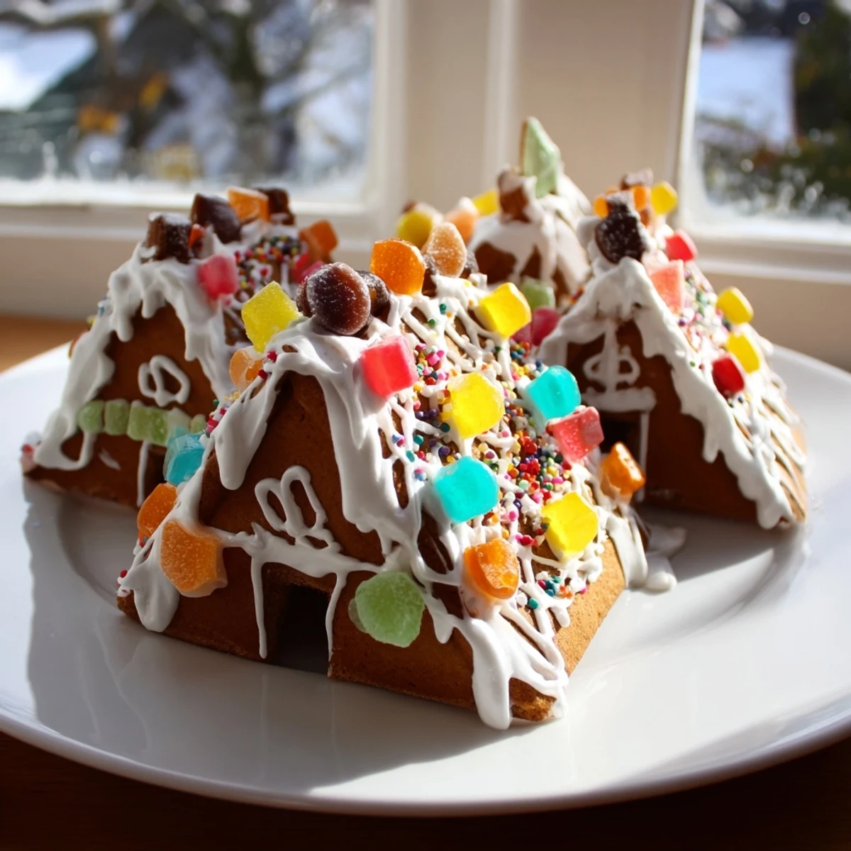 This enticing gingerbread house decorating kit offers everything needed to build, decorate, and enjoy!