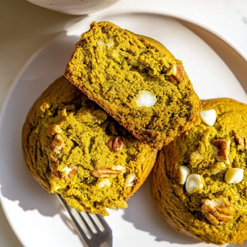 Matcha Pumpkin Muffin Biscotti