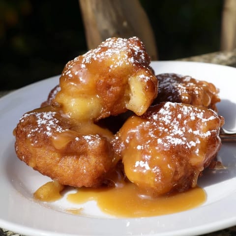 Caramel Apple Spiced Biscuit Fritters