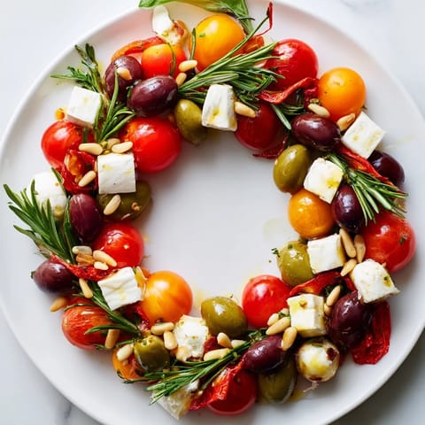 Olive and Cherry Tomato Garland