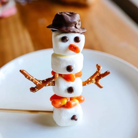 Marshmallow Snowman Stick Arrangement