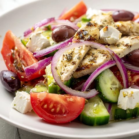 Greek Salad with Chicken