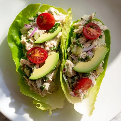 Tuna Salad Lettuce Wraps
