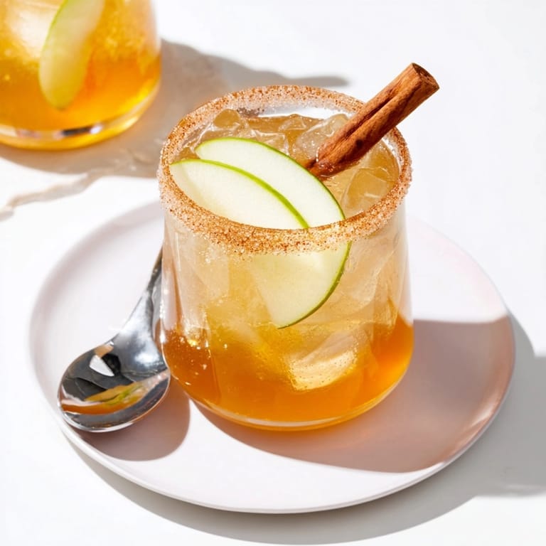 Tart and sweet Smoky Harvest Apple Cider Margarita, a delightful autumn cocktail recipe.