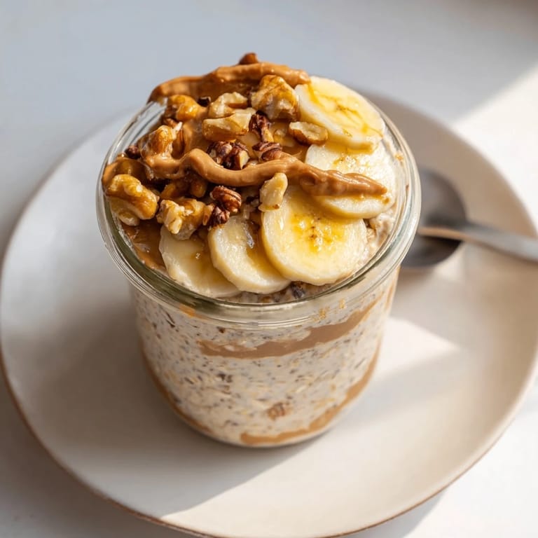 Close-up of vibrant overnight oats in jars, showcasing fresh fruit and a sweet, healthy meal.