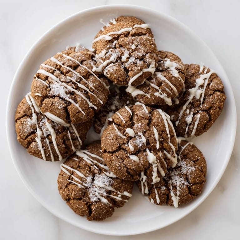 Image of spice-filled gingerbread latte cookies, perfectly baked and ready to enjoy with coffee.