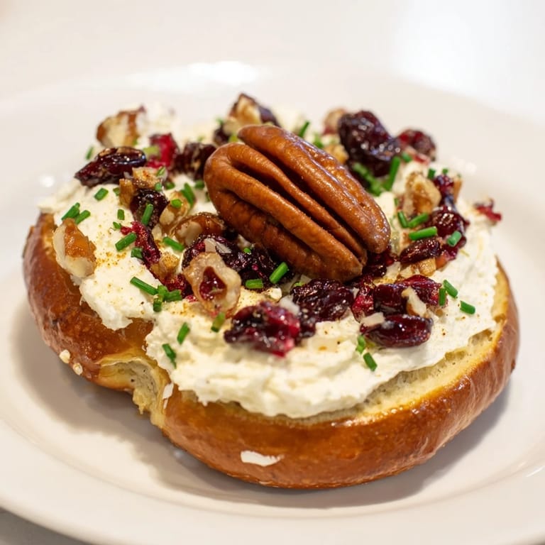 Savory Rocket Fuel treats for New Year's Eve, featuring pretzels, cranberries, and a delicious honey cream cheese.