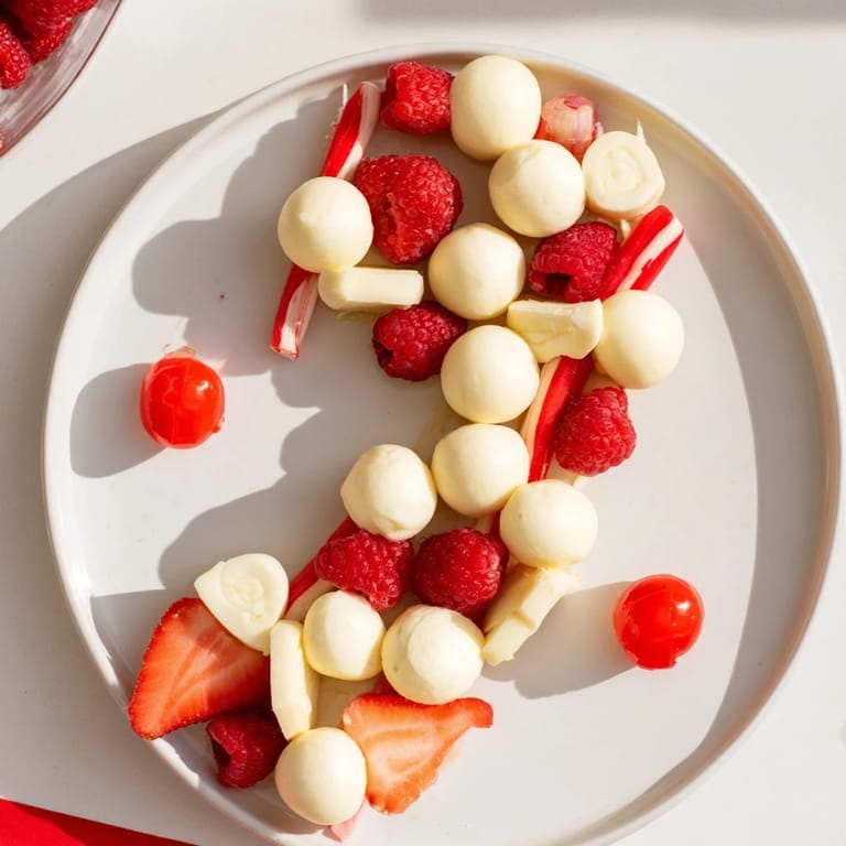 Get ready for the holidays with this colorful Festive Red and White Candy Cane Snack Board, ready in just 20 minutes!