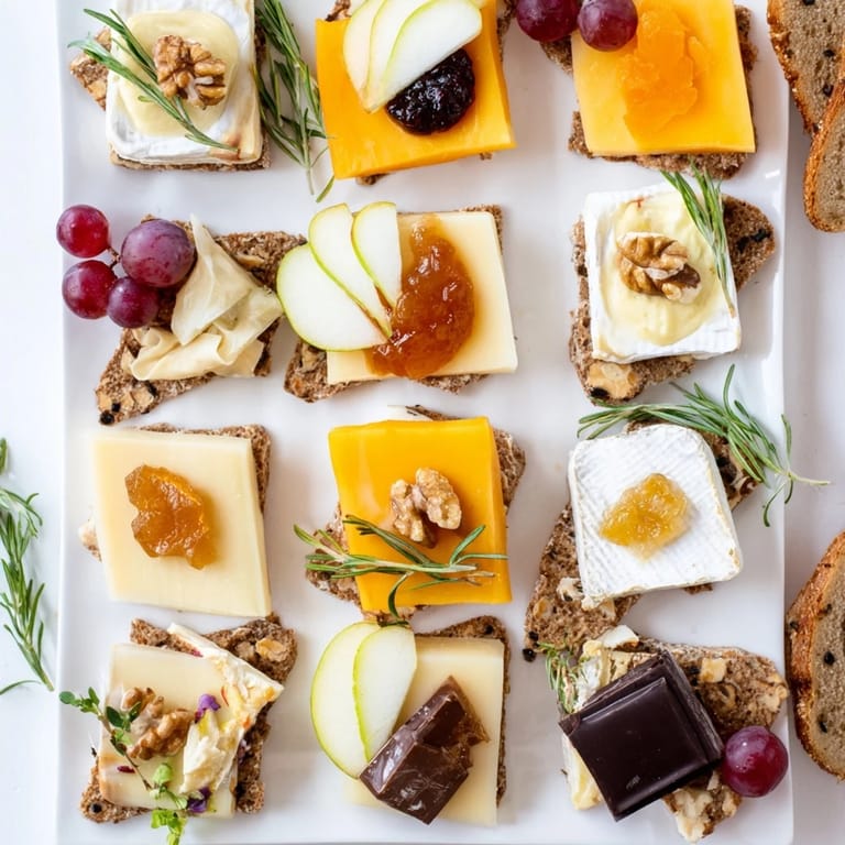 Holiday Twelve Days of Cheese Board, showcasing a dozen cheese selections artfully presented for enjoyment.