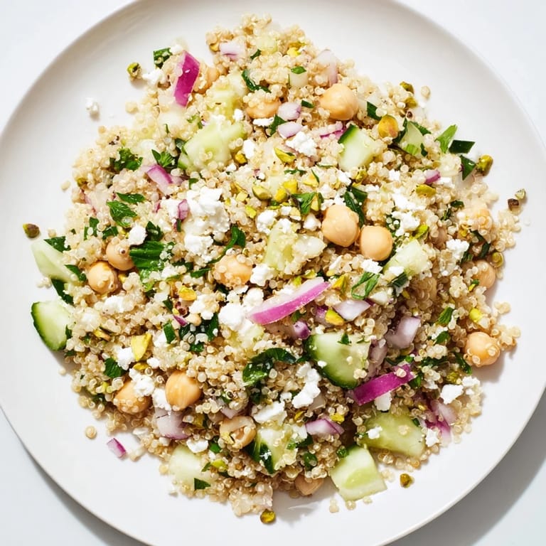 Fresh, bright Jennifer Aniston Salad with vibrant vegetables and a zesty lemon dressing, perfect for lunch.